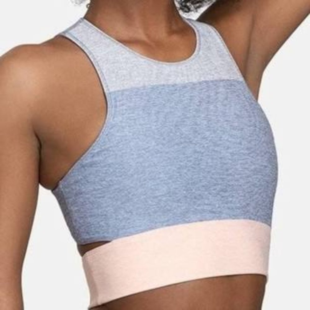 Outdoor Voices Slashback Crop Lake/Dove/Rose